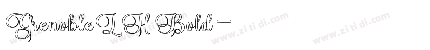GrenobleLH Bold字体转换